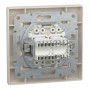 Розетка компьютерная RJ45 cat5e UTP + телефонная RJ11 Schneider Electric Asfora Слоновая кость EPH4900123