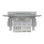 Розетка компьютерная RJ45 cat5e UTP + телефонная RJ11 Schneider Electric Asfora Алюминий EPH4900161
