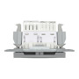 Розетка компьютерная RJ45 cat5e UTP + телефонная RJ11 Schneider Electric Asfora Алюминий EPH4900161