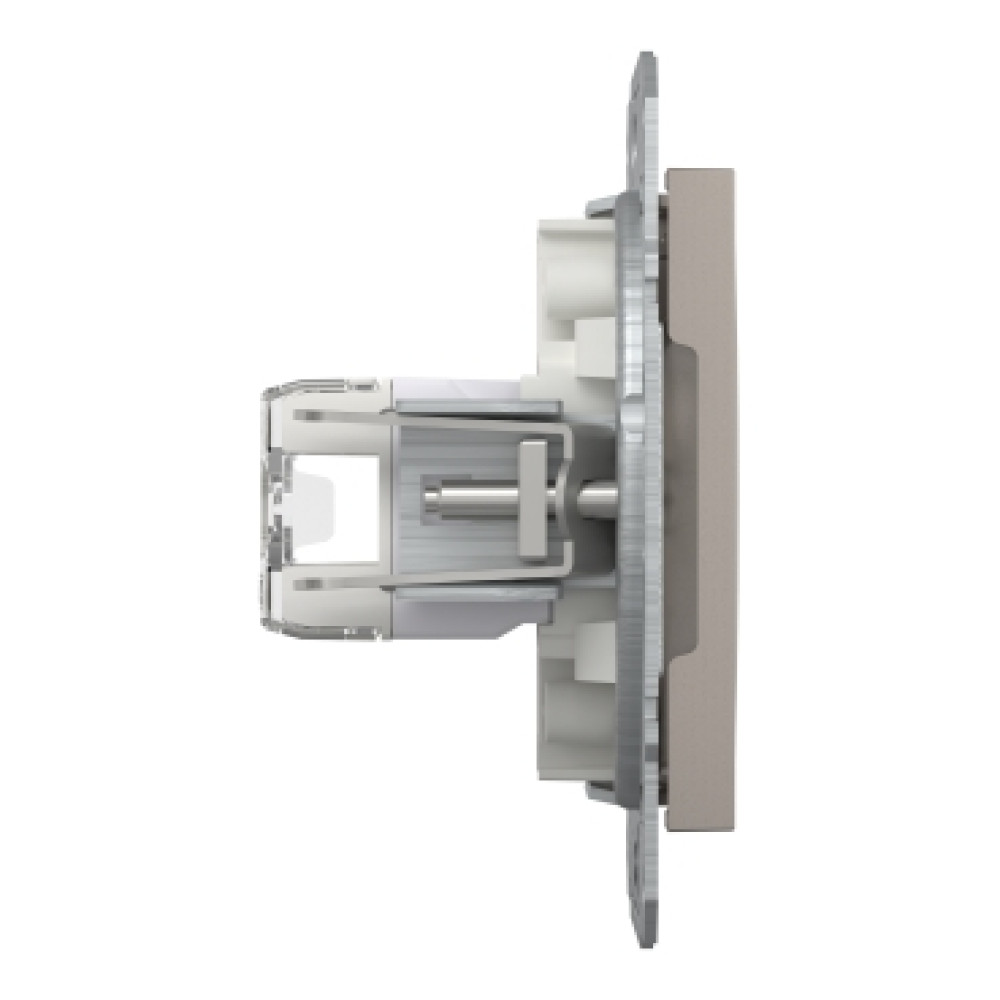 Розетка компьютерная RJ45 cat5e UTP + телефонная RJ11 Schneider Electric Asfora Бронза EPH4900169