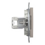 Розетка компьютерная RJ45 cat5e UTP + телефонная RJ11 Schneider Electric Asfora Бронза EPH4900169