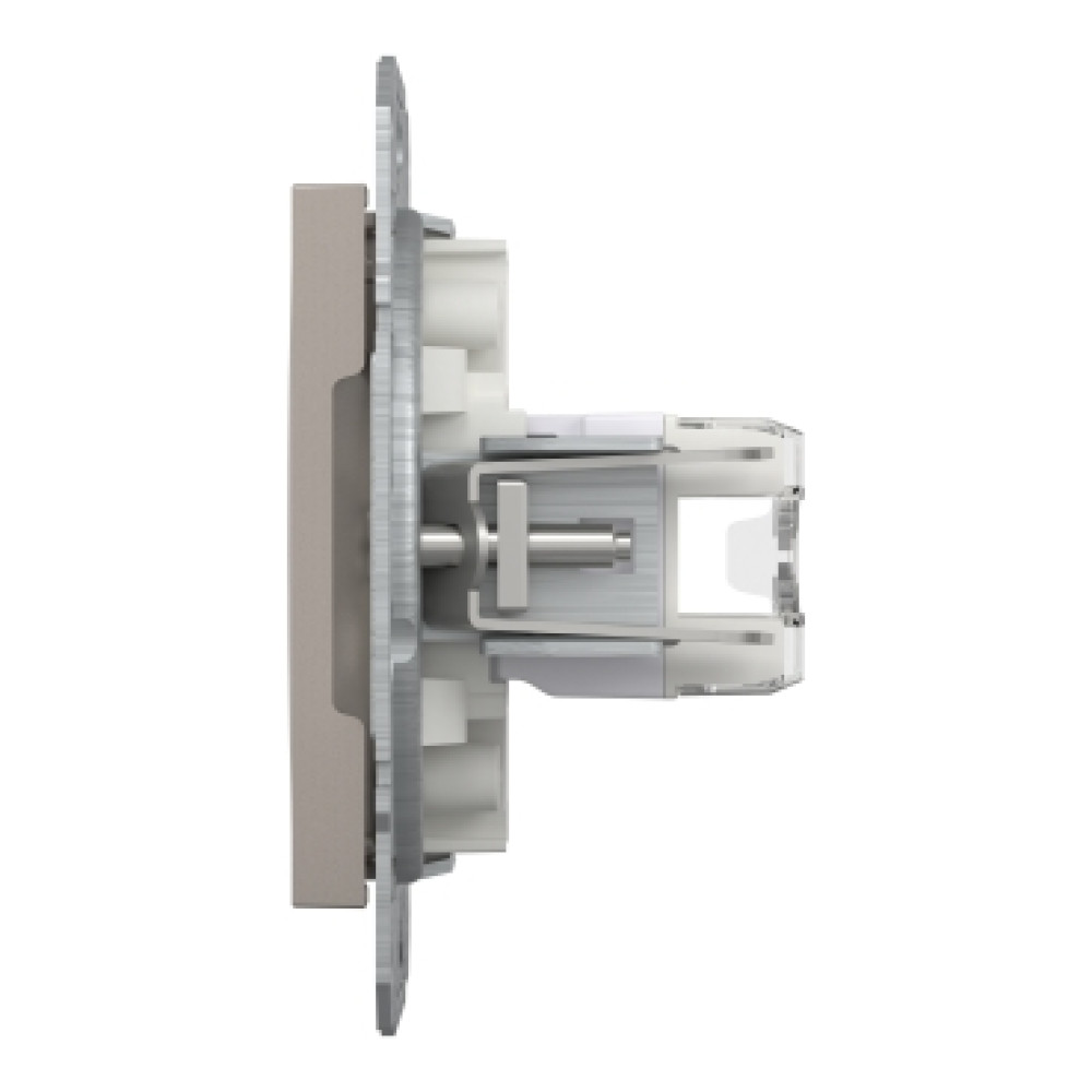 Розетка компьютерная RJ45 cat5e UTP + телефонная RJ11 Schneider Electric Asfora Бронза EPH4900169