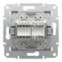 Розетка компьютерная RJ45 cat5e UTP + телефонная RJ11 Schneider Electric Asfora Бронза EPH4900169