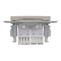 Розетка компьютерная RJ45 cat5e UTP + телефонная RJ11 Schneider Electric Asfora Бронза EPH4900169
