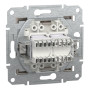 Розетка компьютерная RJ45 cat5e UTP + телефонная RJ11 Schneider Electric Asfora Бронза EPH4900169