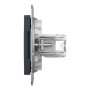 Розетка компьютерная RJ45 cat5e UTP + телефонная RJ11 Schneider Electric Asfora Антрацит EPH4900171 Розетка компьютерная RJ45 cat5e UTP + телефонная RJ11 Schneider Electric Asfora Антрацит EPH4900171
