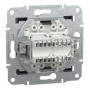 Розетка компьютерная RJ45 cat5e UTP + телефонная RJ11 Schneider Electric Asfora Антрацит EPH4900171 Розетка компьютерная RJ45 cat5e UTP + телефонная RJ11 Schneider Electric Asfora Антрацит EPH4900171