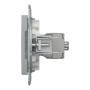 Розетка компьютерная RJ45 cat5e STP Schneider Electric Asfora Алюминий EPH5000161