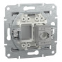 Розетка компьютерная RJ45 cat5e STP Schneider Electric Asfora Алюминий EPH5000161