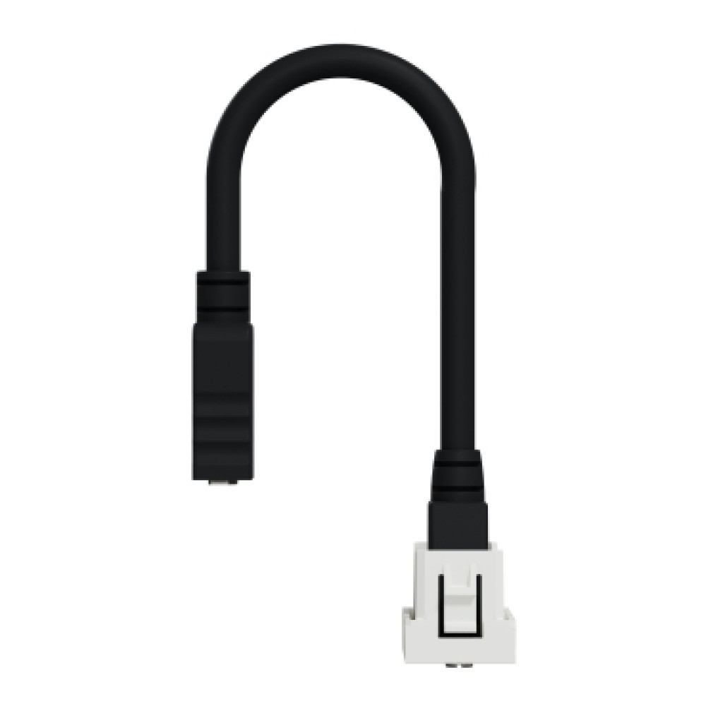 Розетка HDMI, 1 модуль білий