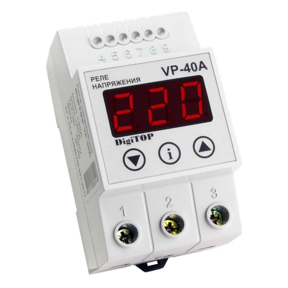 Реле контроля напряжения DigiTOP Vp-40A
