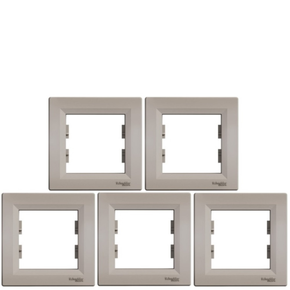 Рамка одинарная Schneider Electric Asfora бронза EPH5800169 - (Цена за 5 шт)