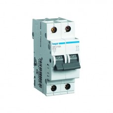 Автоматичний вимикач Hager In25 А, 2п, С, 6 kA, 2м (MC225A)