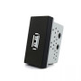 Розетка USB Livolo с блоком питания 2.1А, 5V, цвет черный (VL-FCUA-1BP)