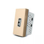 Розетка USB Livolo с блоком питания 2.1А, 5V, цвет золотой (VL-FCUA-1AP)