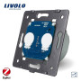 Модуль сенсорного проходного выключателя Livolo ZigBee на 2 канала (VL-FC2SZ-2G)