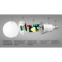 LED лампа 5 Вт, Е14, 2700K + RGB, RF 2,4 GHz дистанційне керування LL013-WW RGBW