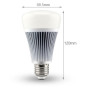 LED лампа 8 Вт, Е27, 2700-4200К + RGB, 2,4 GHz дистанционное управление со смартфона Mi-Light LL015-RGB+CCT