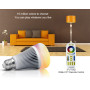 LED лампа 8 Вт, Е27, 2700-4200К + RGB, 2,4 GHz дистанционное управление со смартфона Mi-Light LL015-RGB+CCT