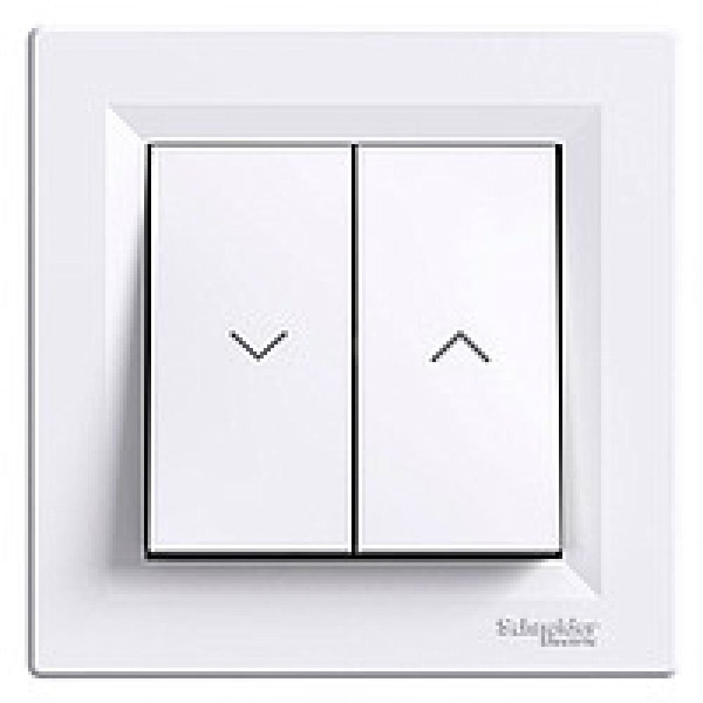 Вимикач управління жалюзі Schneider Electric Asfora білий EPH1300121