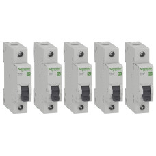 Автоматический выключатель EASY9 Schneider Electric 10 A, 1P, кривая C, 4,5кА  - (Цена за 5шт)