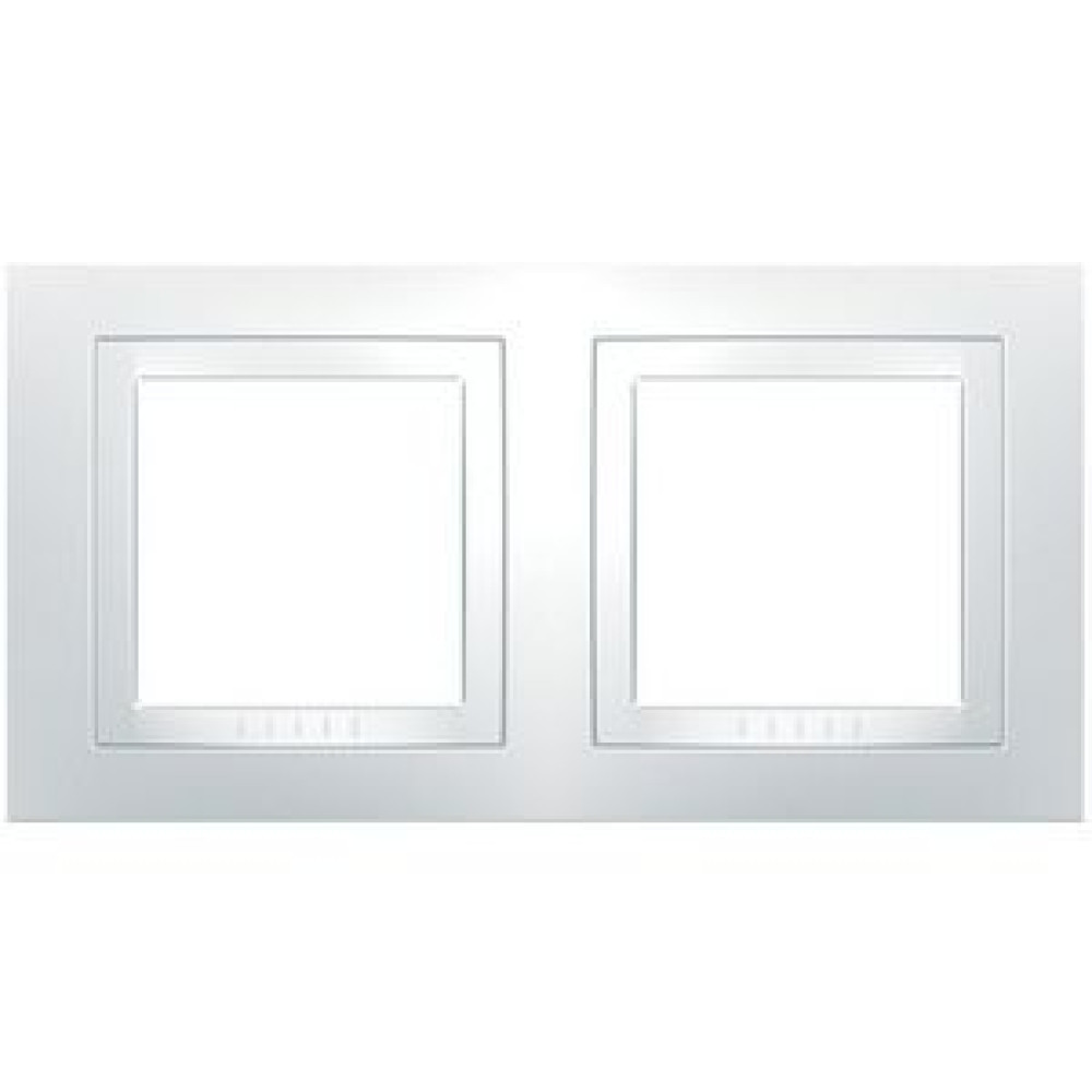Рамка 2-х кратная Schneider Electric Unica Basic Белая MGU2.004.18