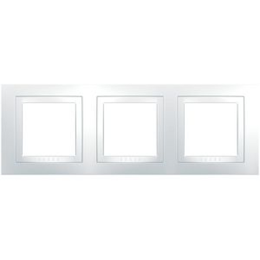 Рамка 3-х кратна Schneider Electric Unica Basic Біла MGU2.006.18
