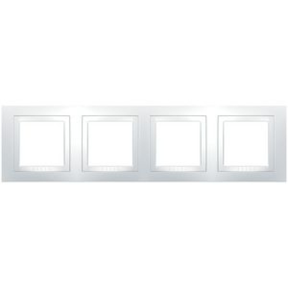 Рамка 4-х кратная Schneider Electric Unica Basic Белая MGU2.008.18