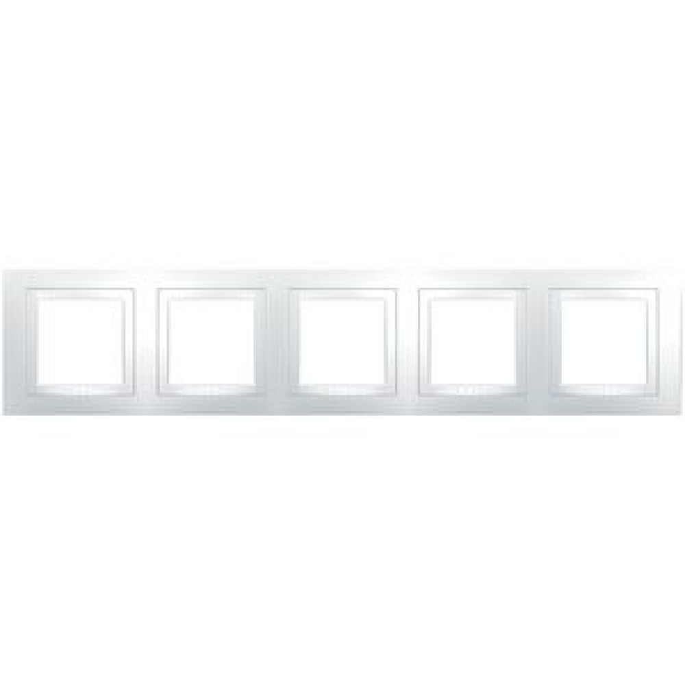 Рамка 5-ти кратна Schneider Electric Unica Basic Біла MGU2.010.18