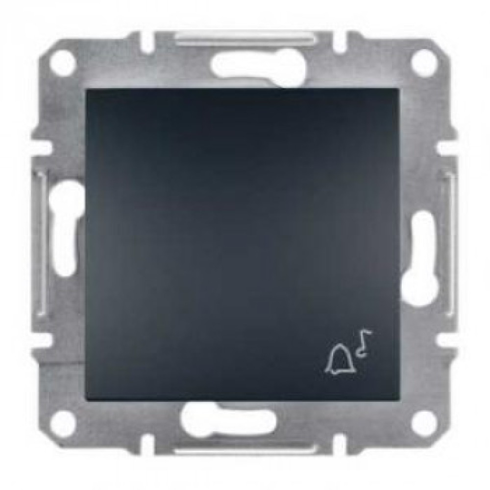 Кнопка "Дзвінок" Schneider Electric Asfora Антрацит EPH0800171