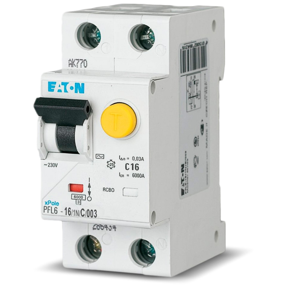 Дифференциальный автомат EATON PFL6-16/1N/C/003 (286467)