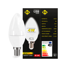 Лампа LED Свіча G-tech С37-4W-E14-4000K G