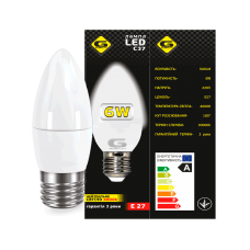 Лампа LED Свіча G-tech С37-6W-E27-4000K G