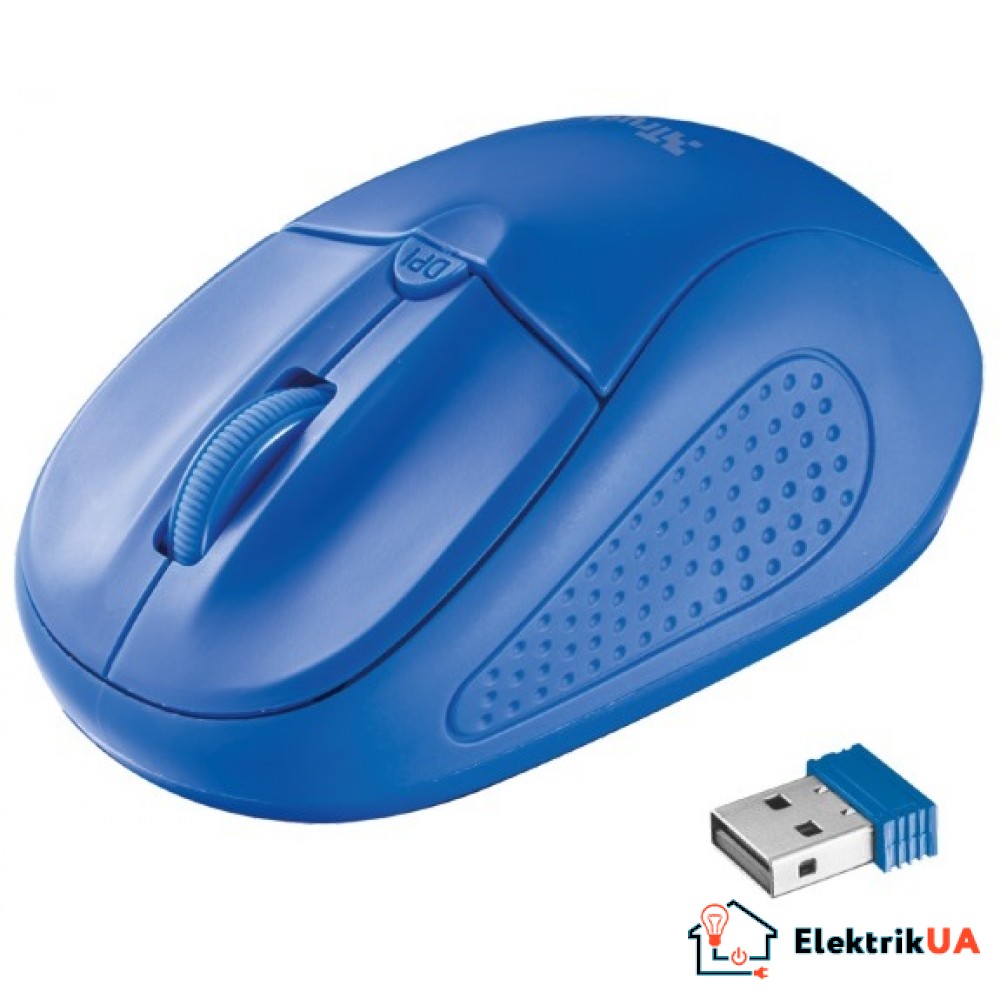 Мышь Trust Primo Wireless Mouse Blue