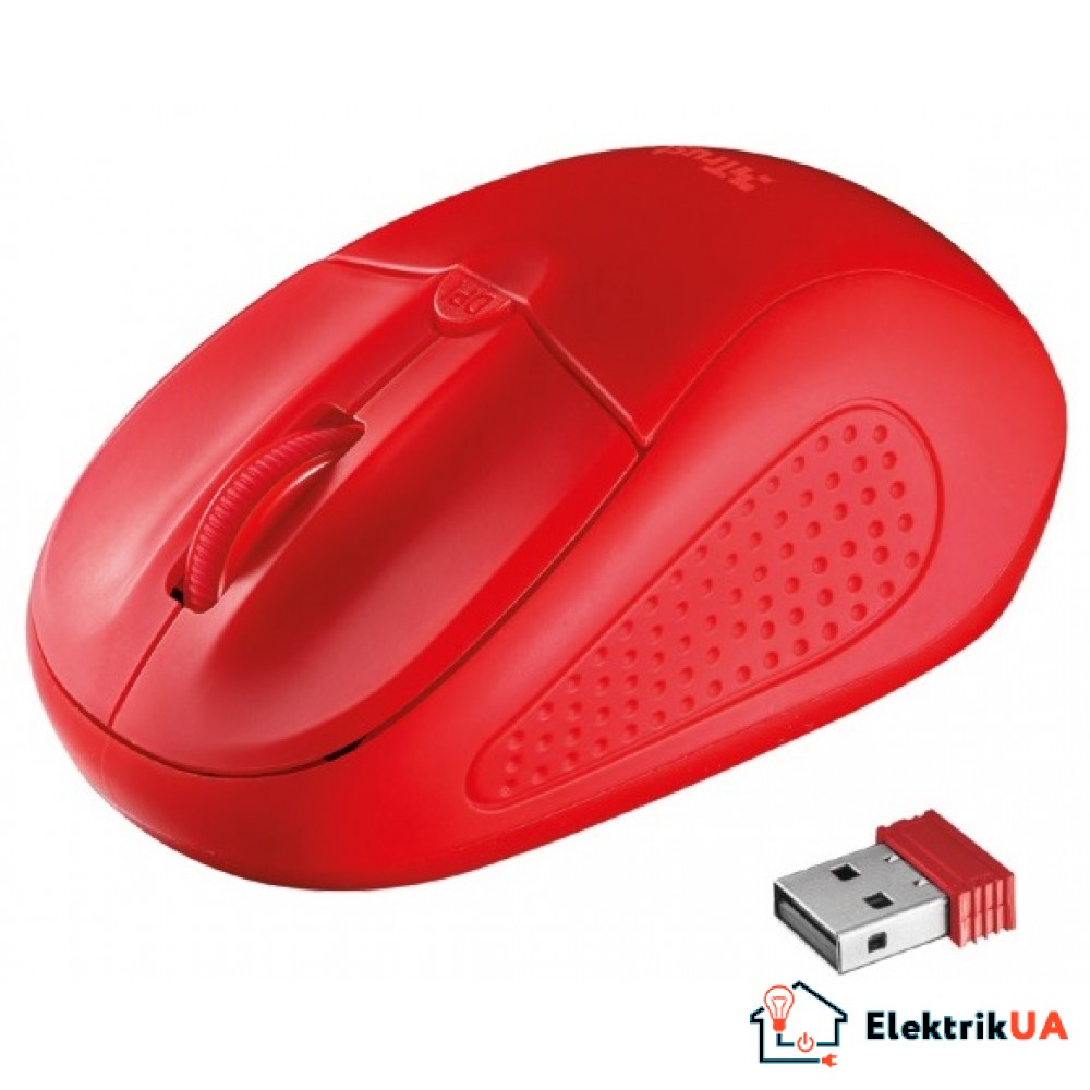 Мышь Trust Primo Wireless Mouse Red