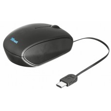Мышь Trust USB-C Retractable Mini Mouse Black