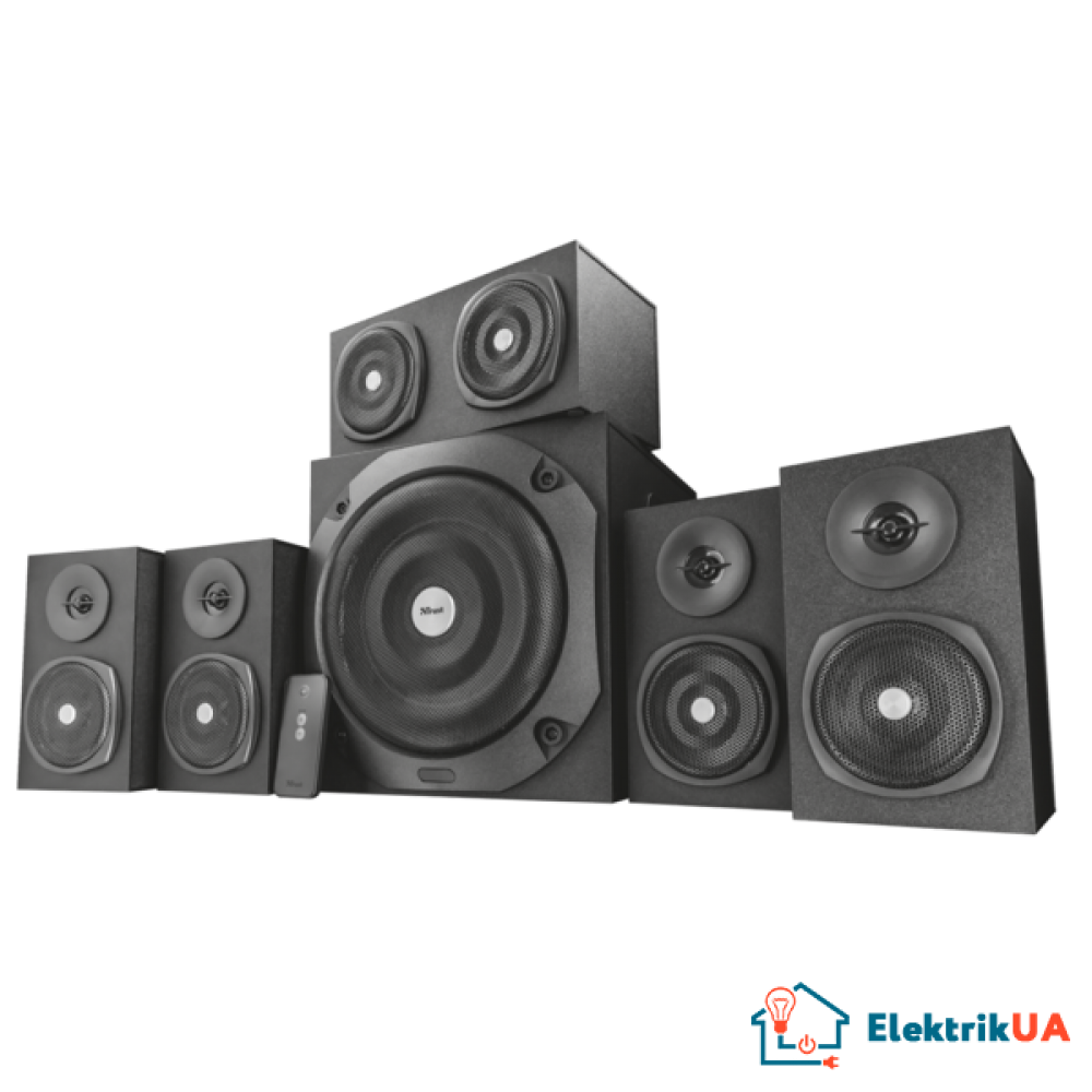 акустична система TRUST Vigor 5.1 Surround Speaker System for PC black