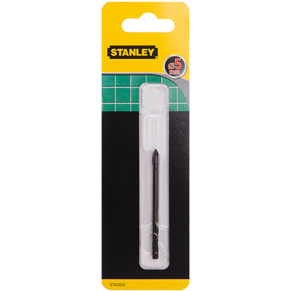 Сверло по плитці, склу Stanley d = 5мм, 70мм.