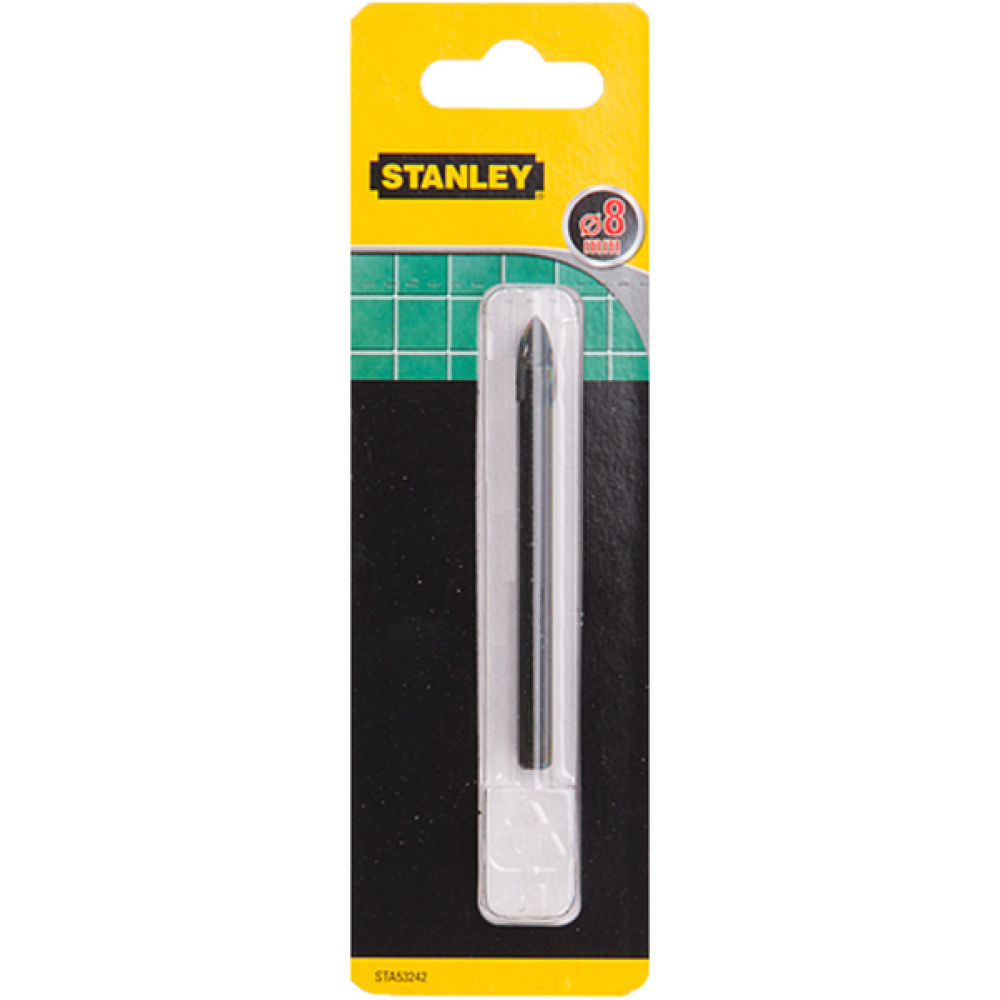 Сверло по плитці, склу Stanley d = 8мм, 83мм.