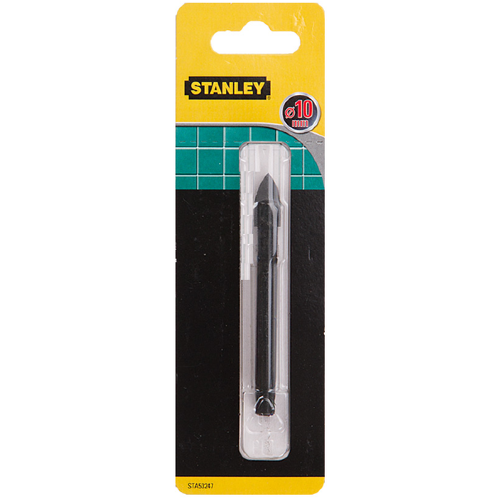 Сверло по плитці, склу Stanley d = 10мм, 90мм.