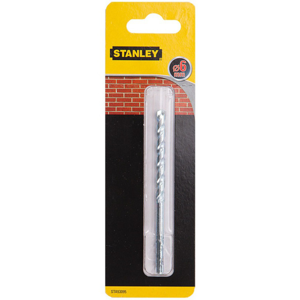 Сверло Stanley по кирпичу d=6мм, 100x54мм.