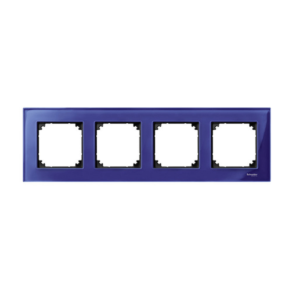 Четверная рамка Merten M-Elegance Сапфир (MTN4040-3278)