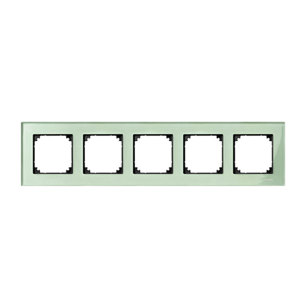 Пятерная рамка Merten M-Elegance Изумруд (MTN404504)