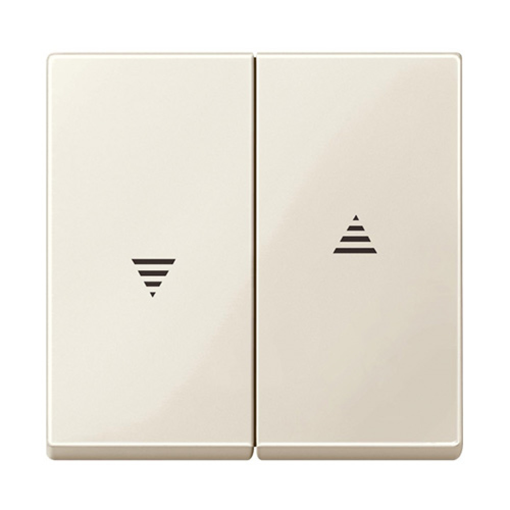 Кнопочный выключатель управления жалюзи Merten System M Бежевый глянцевый (MTN432444)