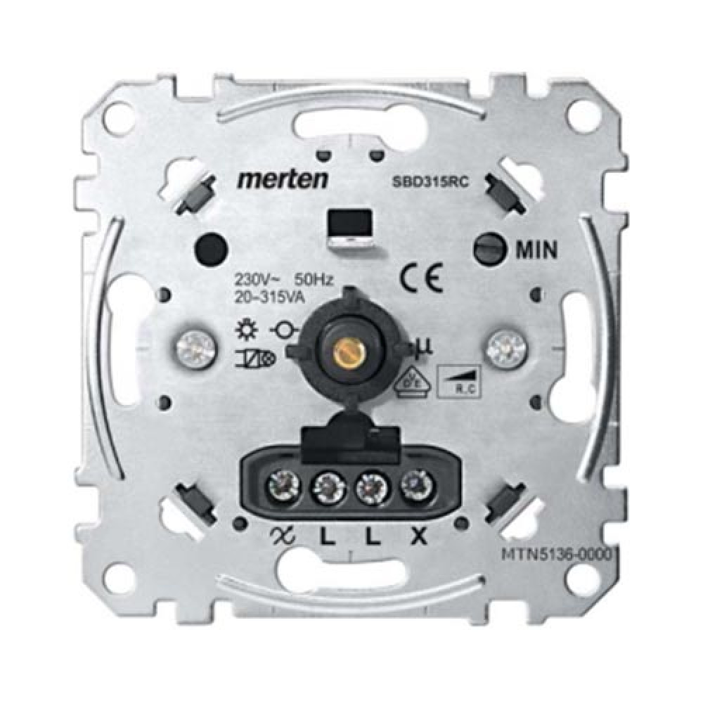 Механизм светорегулятора поворотного для емкостной нагрузки (RC) Merten D-Life (MTN5136-0000)