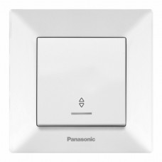 Выключатель Panasonic Arkedia Slim одноклавишный проходной с подсветкой белый