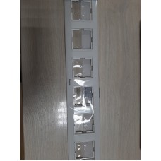 Рамка Panasonic ARKEDIA SLIM шестимісна горизонтальна кремова