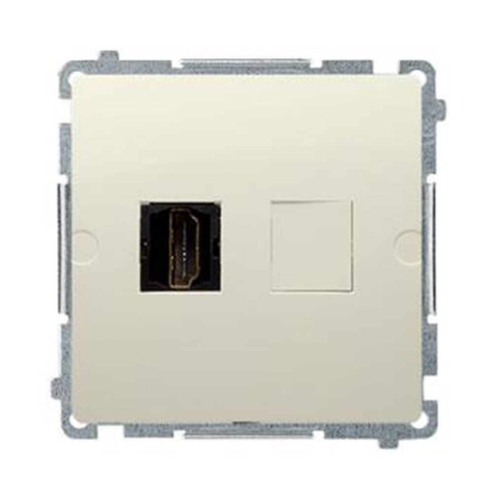 Розетка HDMI Simon Basic Бежевая (BMGHDMI.01/12)