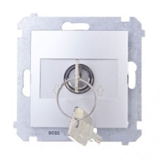 Вимикач з ключем на три положення Simon Basic Білий (BMWZK.01/11)