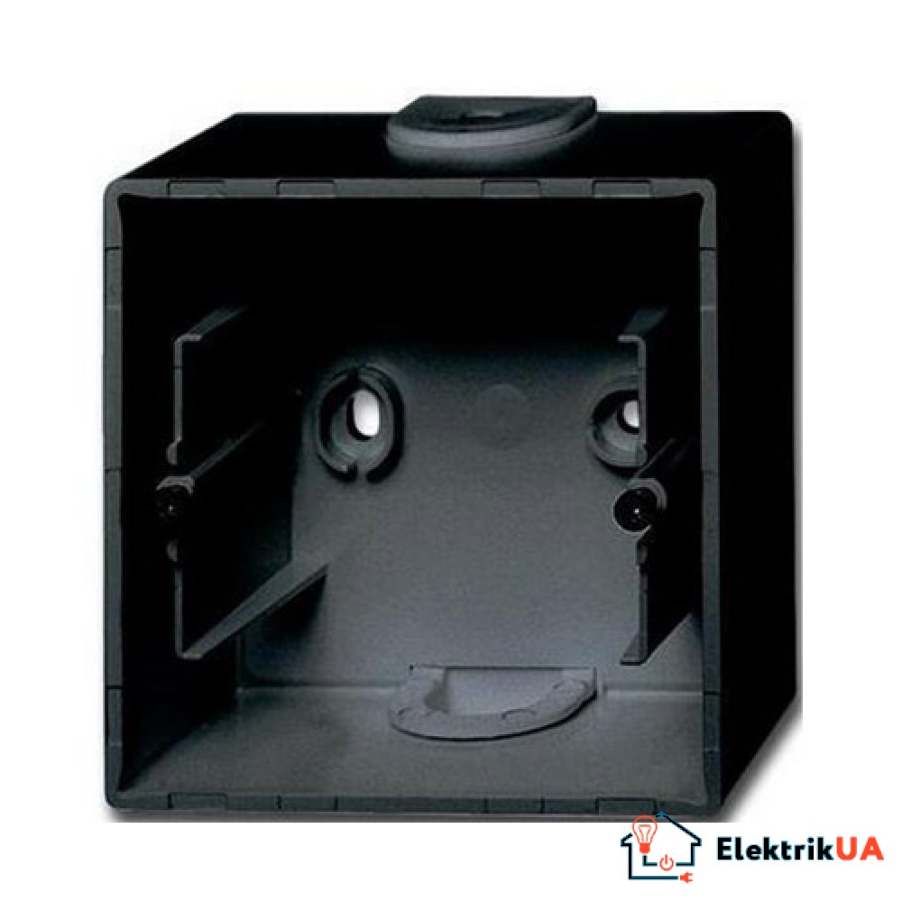 Коробка накладного монтажу 1 місце ABB Basic55 Чорний шато (1701-95-507)